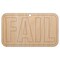Test Result Fail Unfinished Craft Wood Holiday Christmas Tree DIY Pre-Drilled Ornament